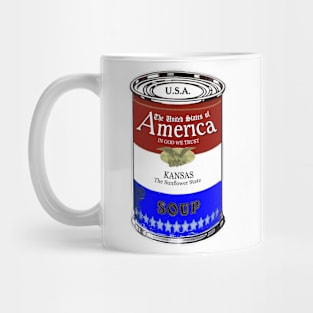 America Soup KANSAS Pop Art Mug